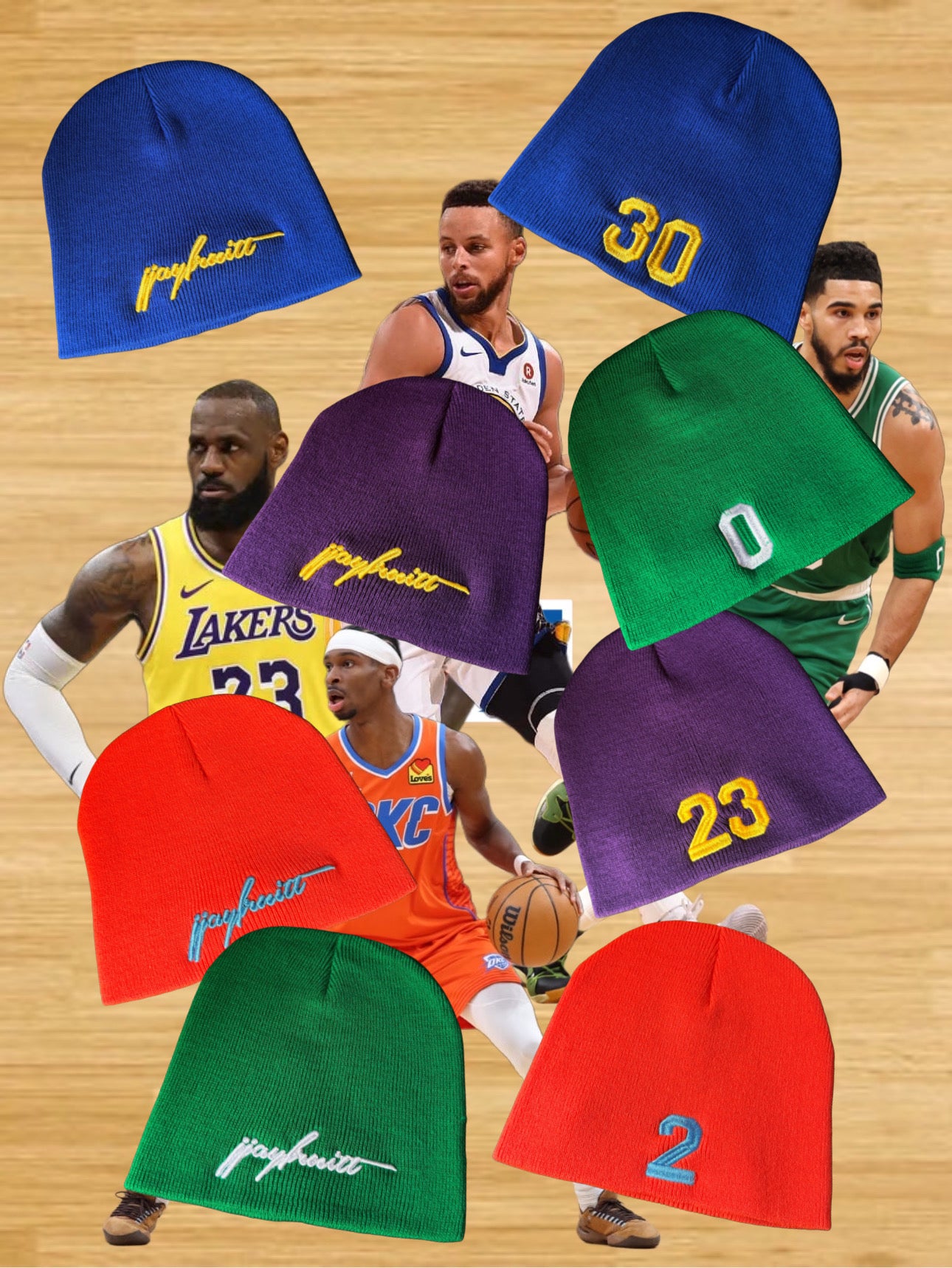 jjayfruitt x NBA playoff lakers beanie
